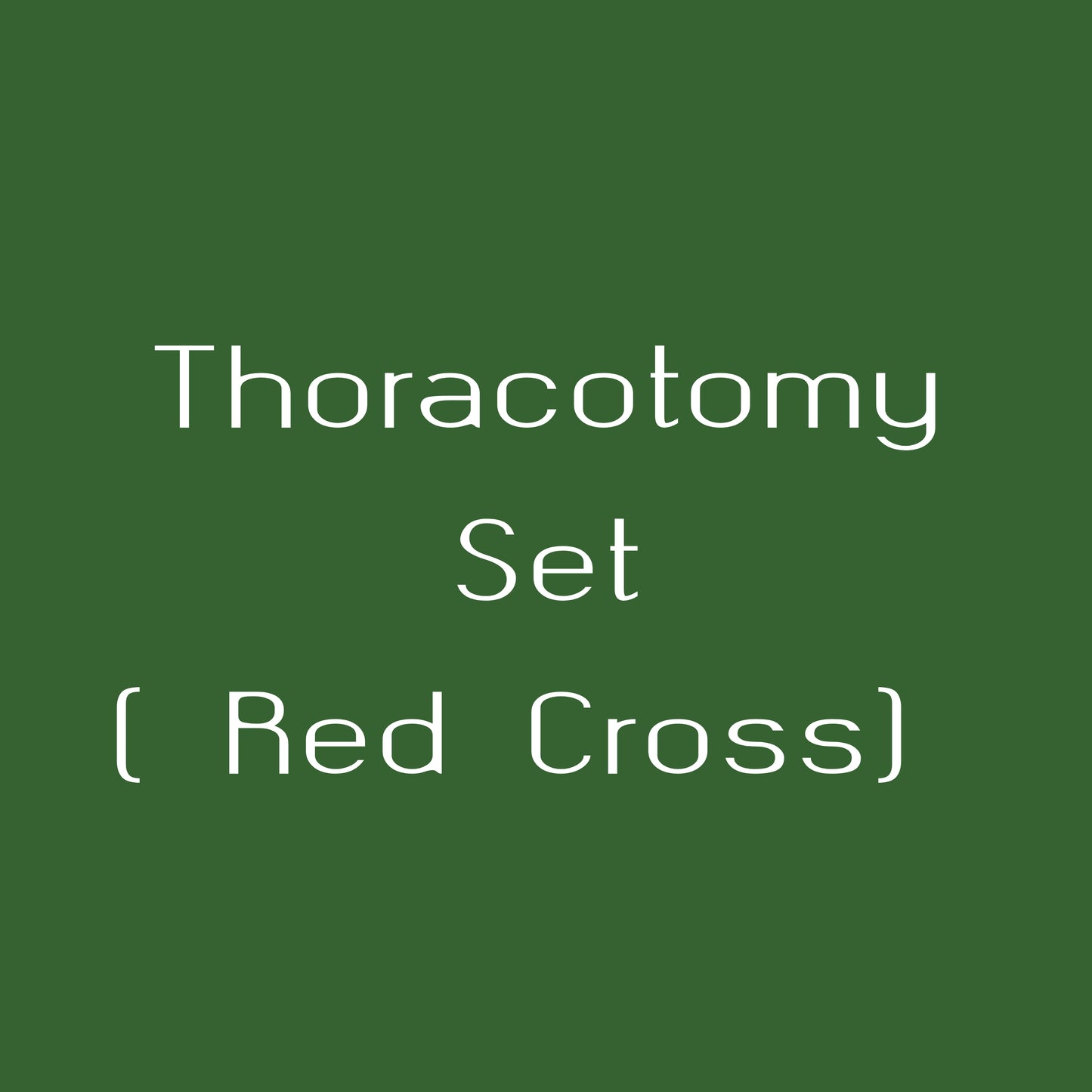 Thoracotomy Set