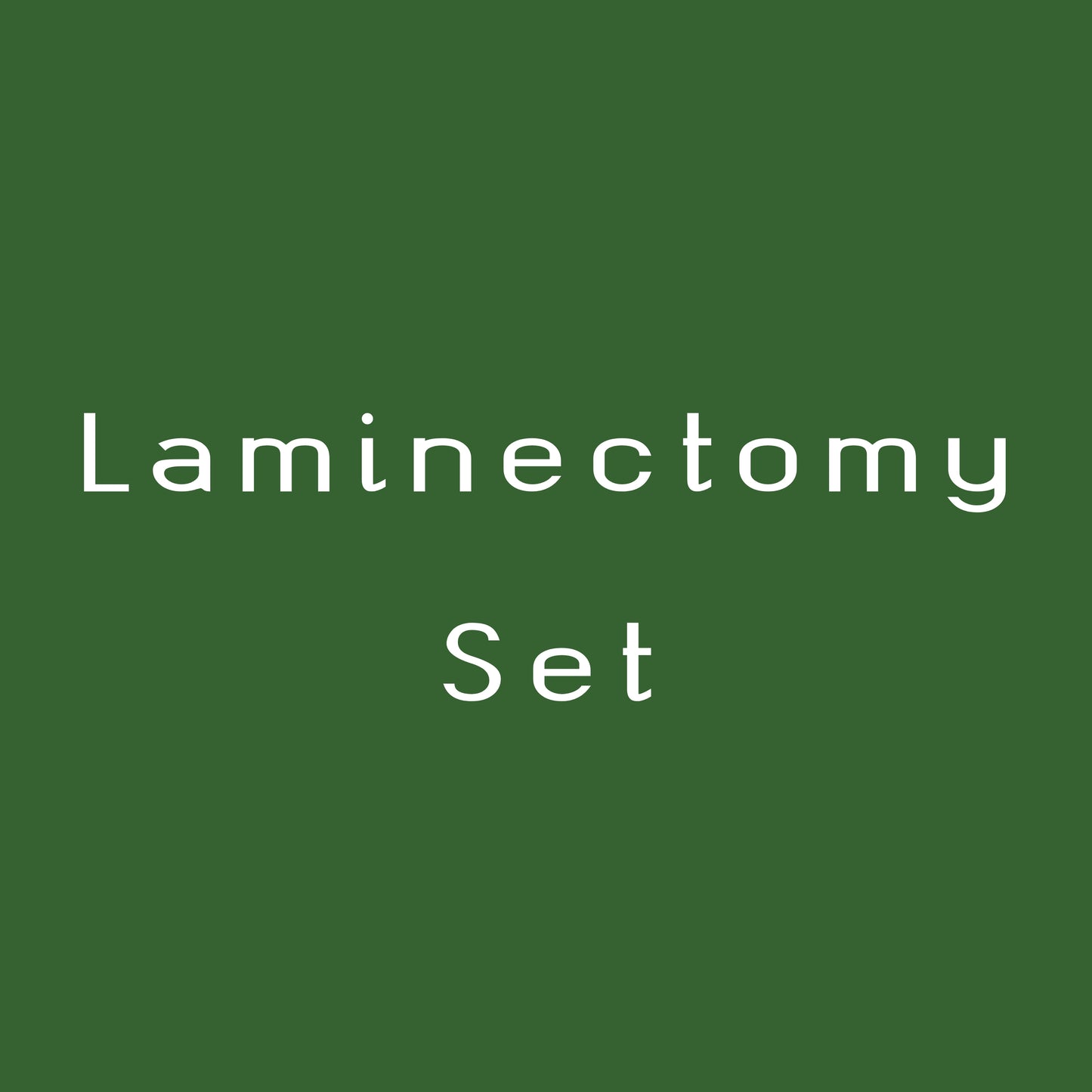 Laminectomy Set