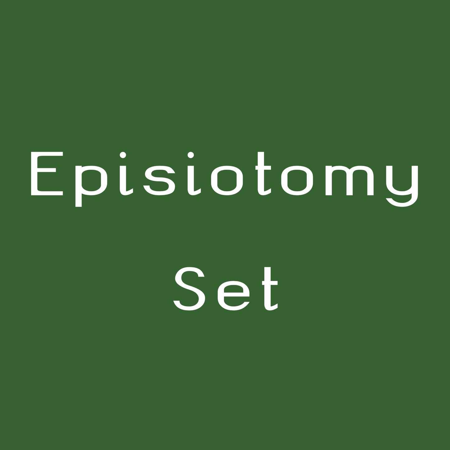 Episiotomy Set