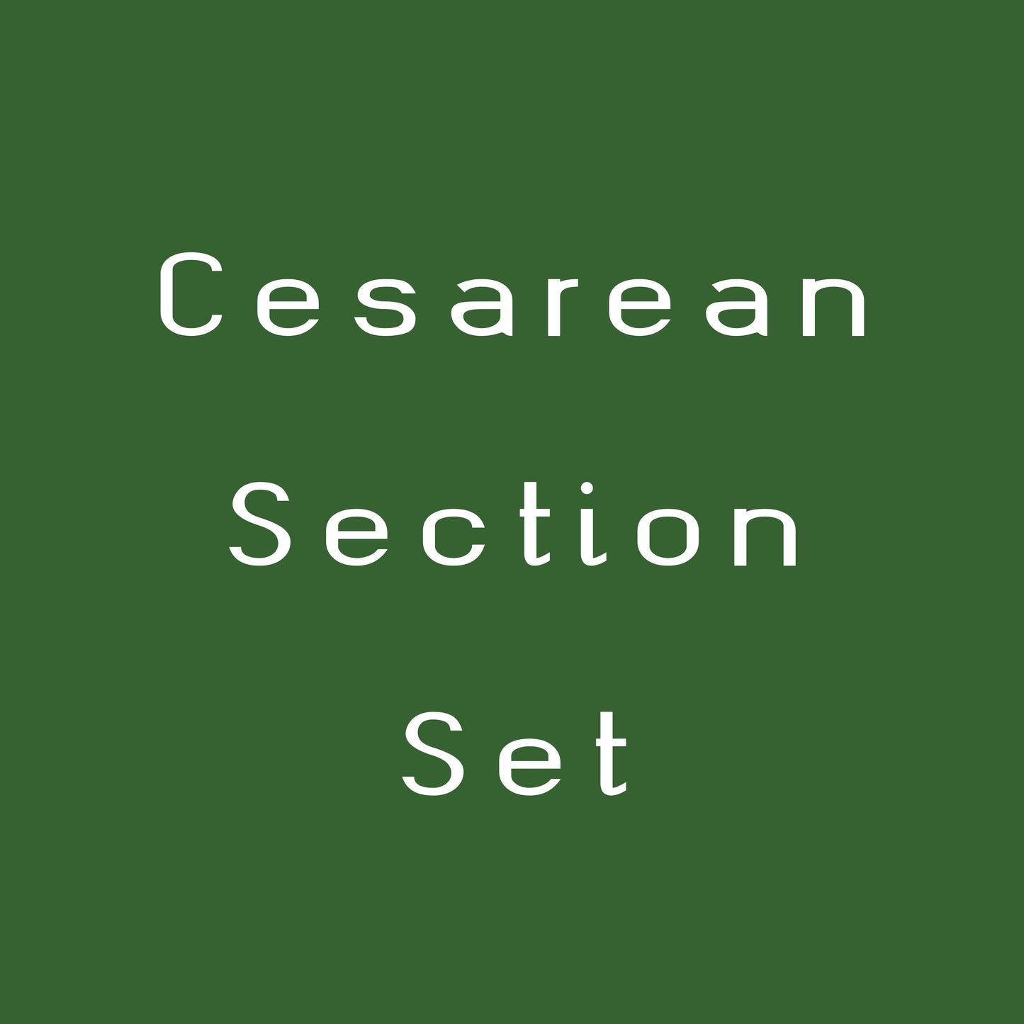 Cesarean Section Set