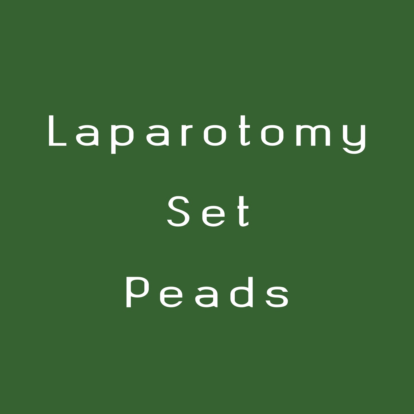Peads Laparotomy Set