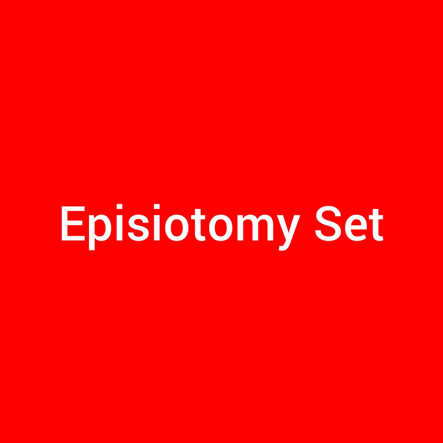 Episiotomy Set