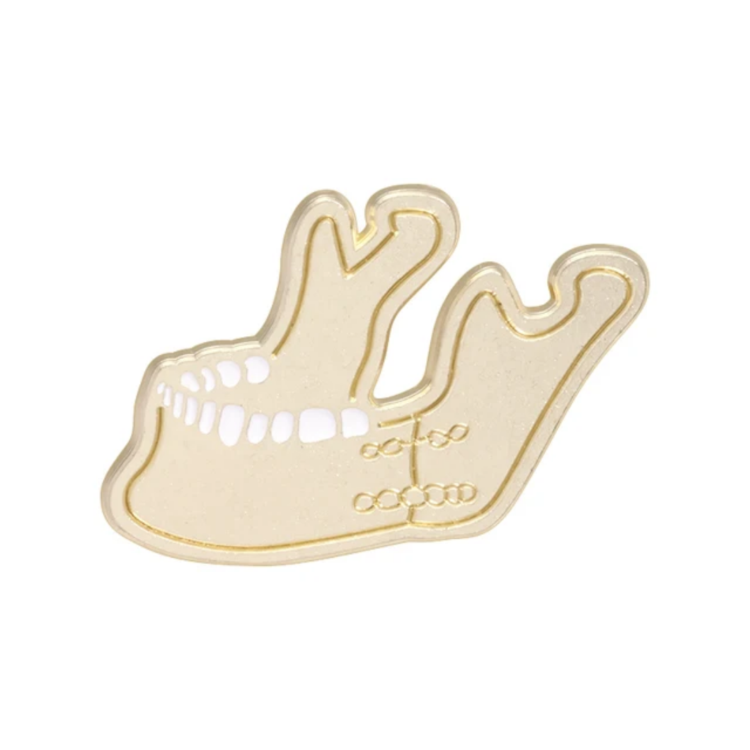 Lapel pin of jaw gift for maxillofacial surgeon