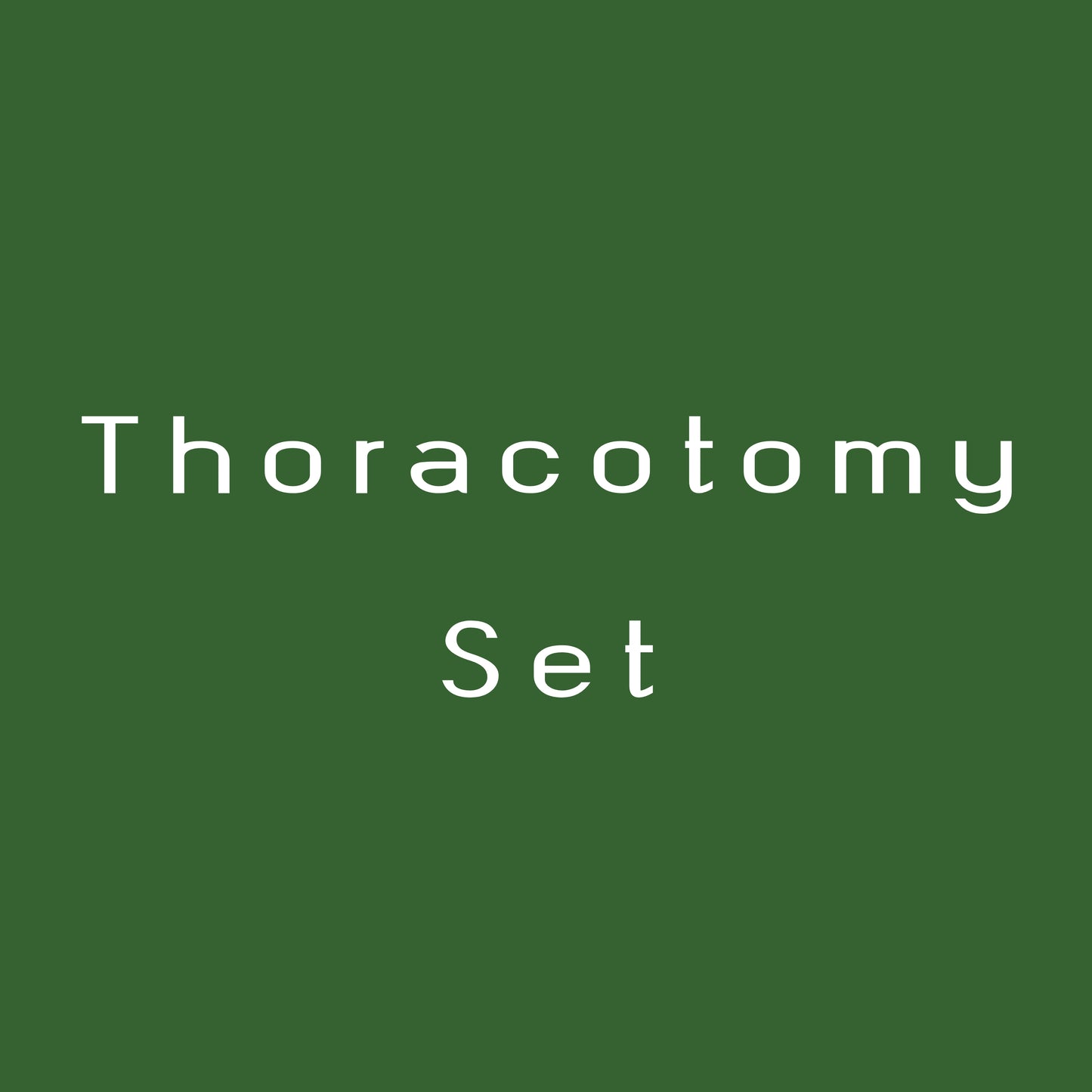 Thoracotomy Set