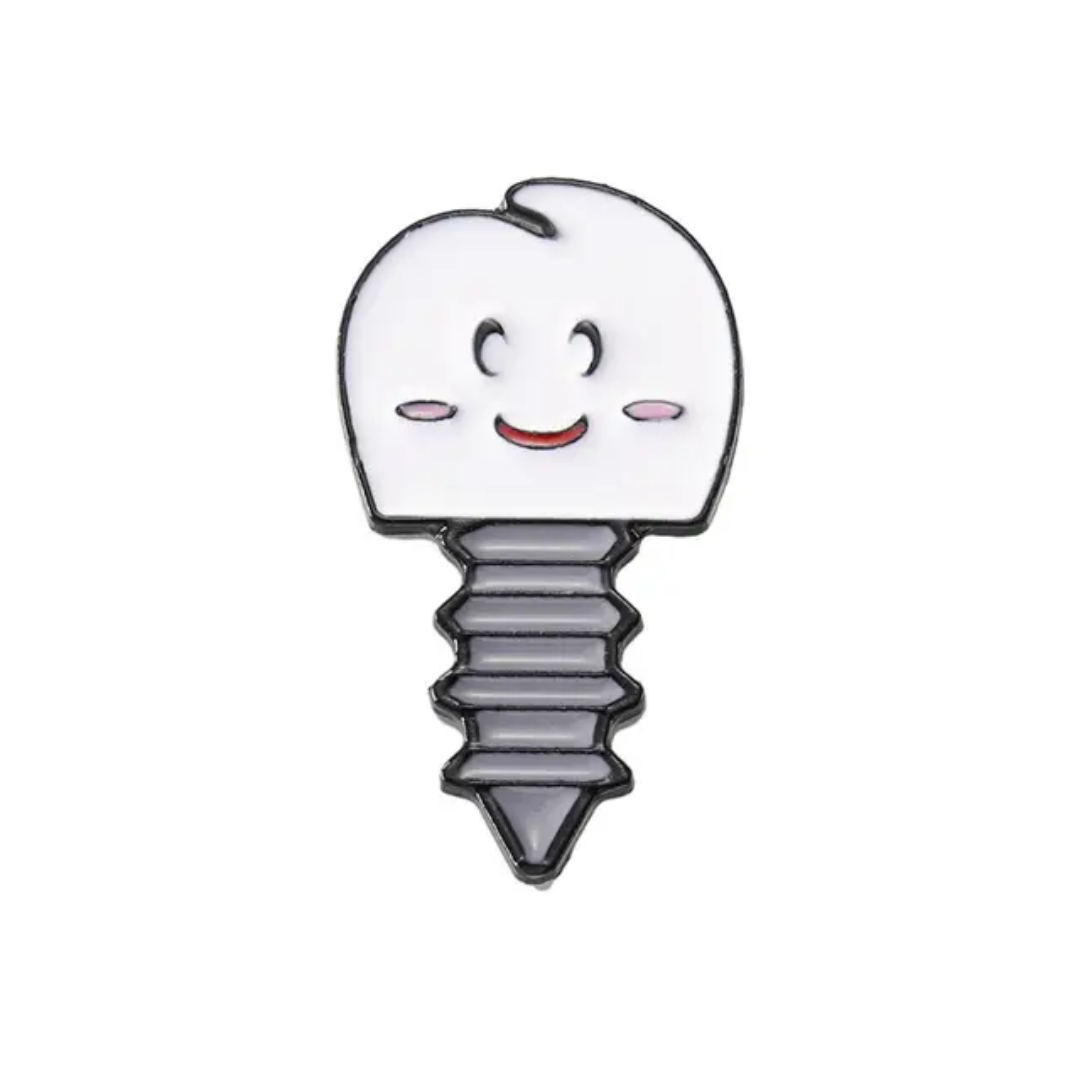 Dental implants lapel pin gift for dentist