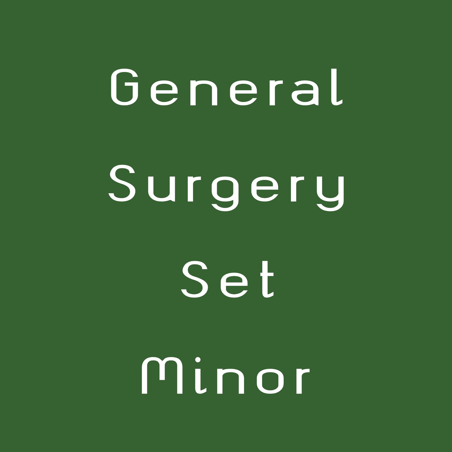 General Surgery Set Minor