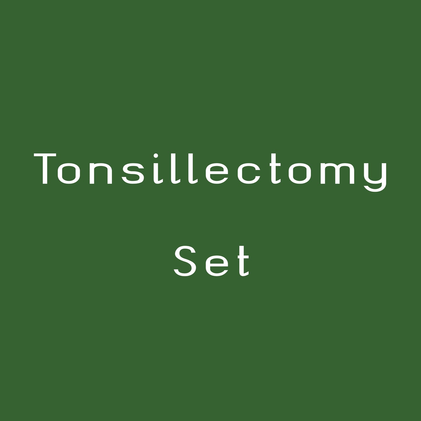 Tonsillectomy Set