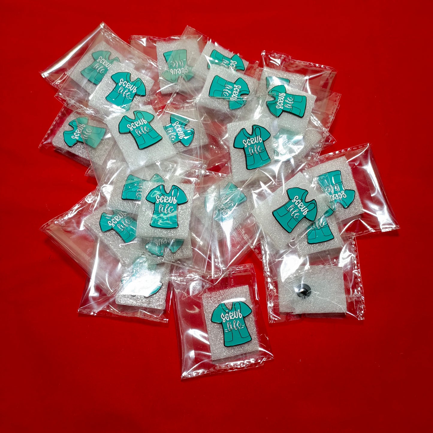 Lapel pins brooch of green scrubs