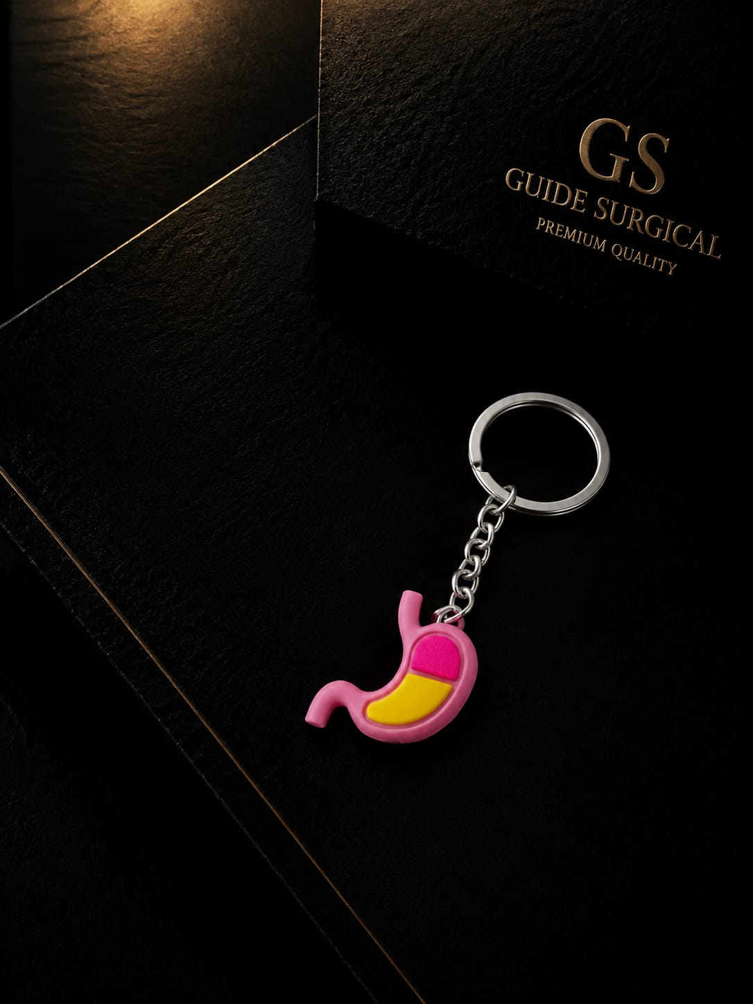 Keychain of 3D Anatomical Model of Stomach, made of Scilcon Rubber