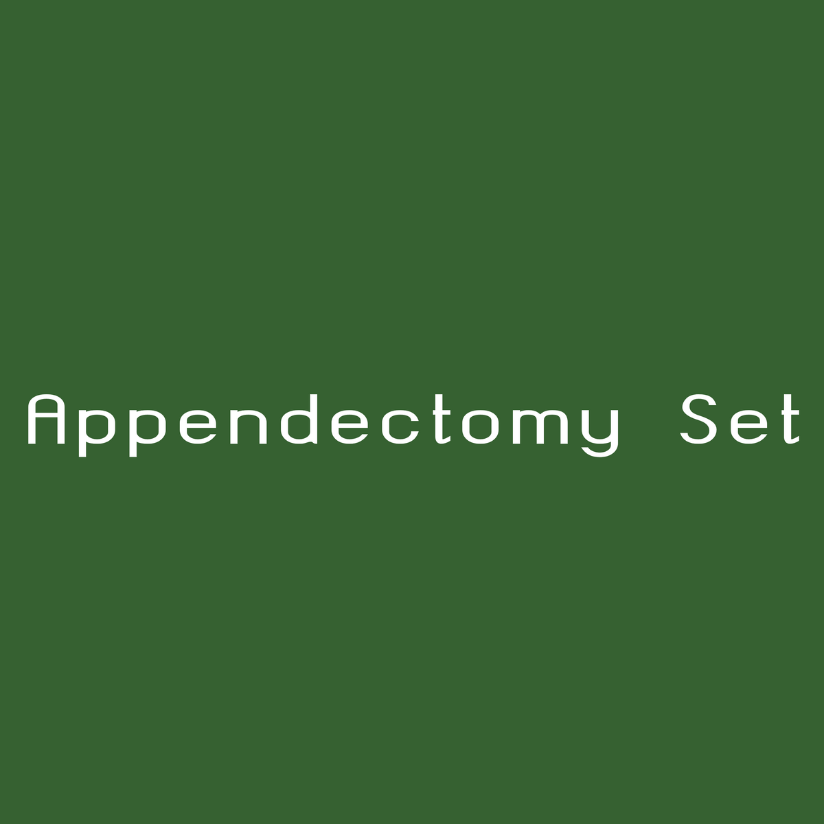 Appendectomy Set