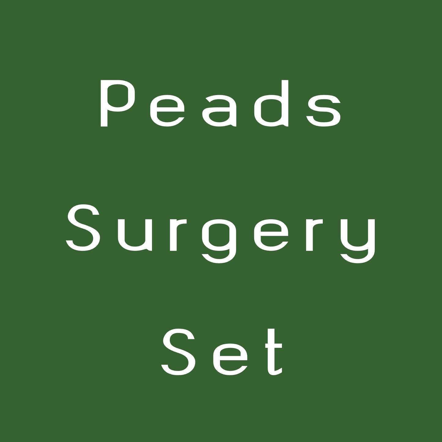 Peads Surgery Set