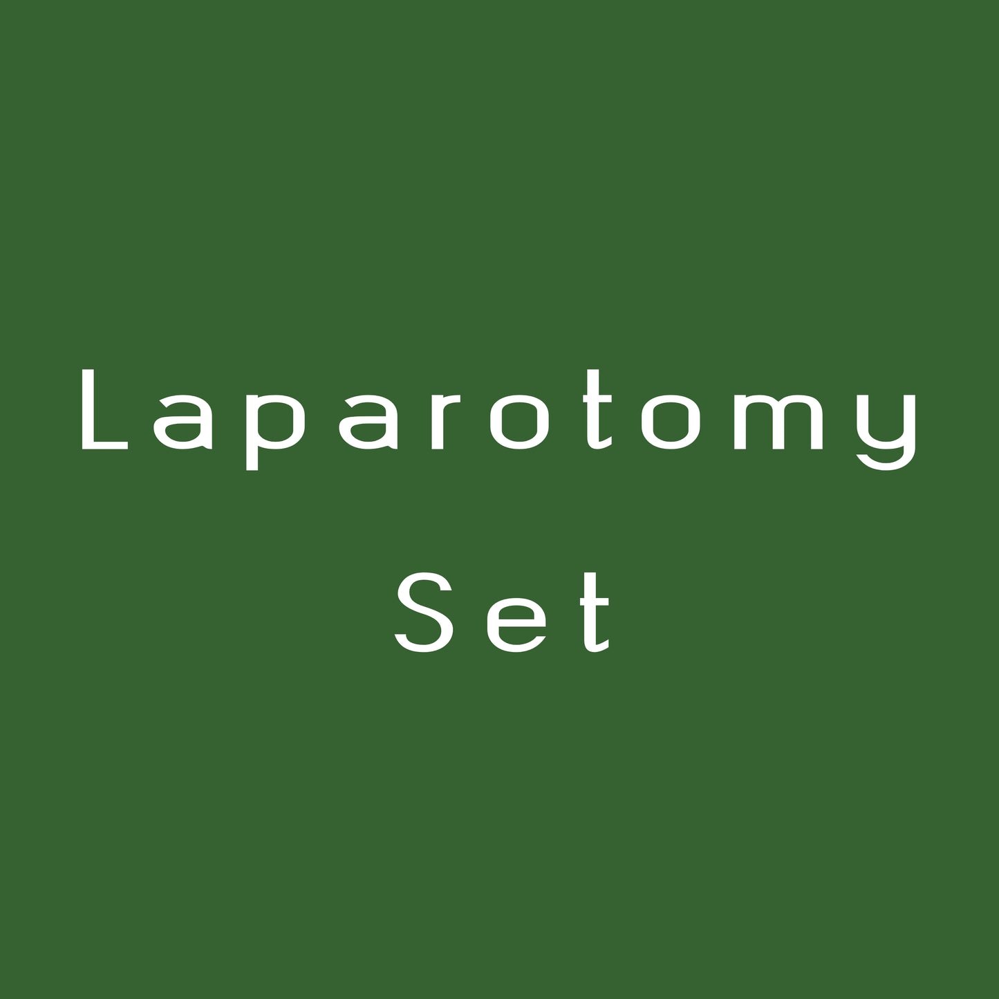 Laparotomy Set