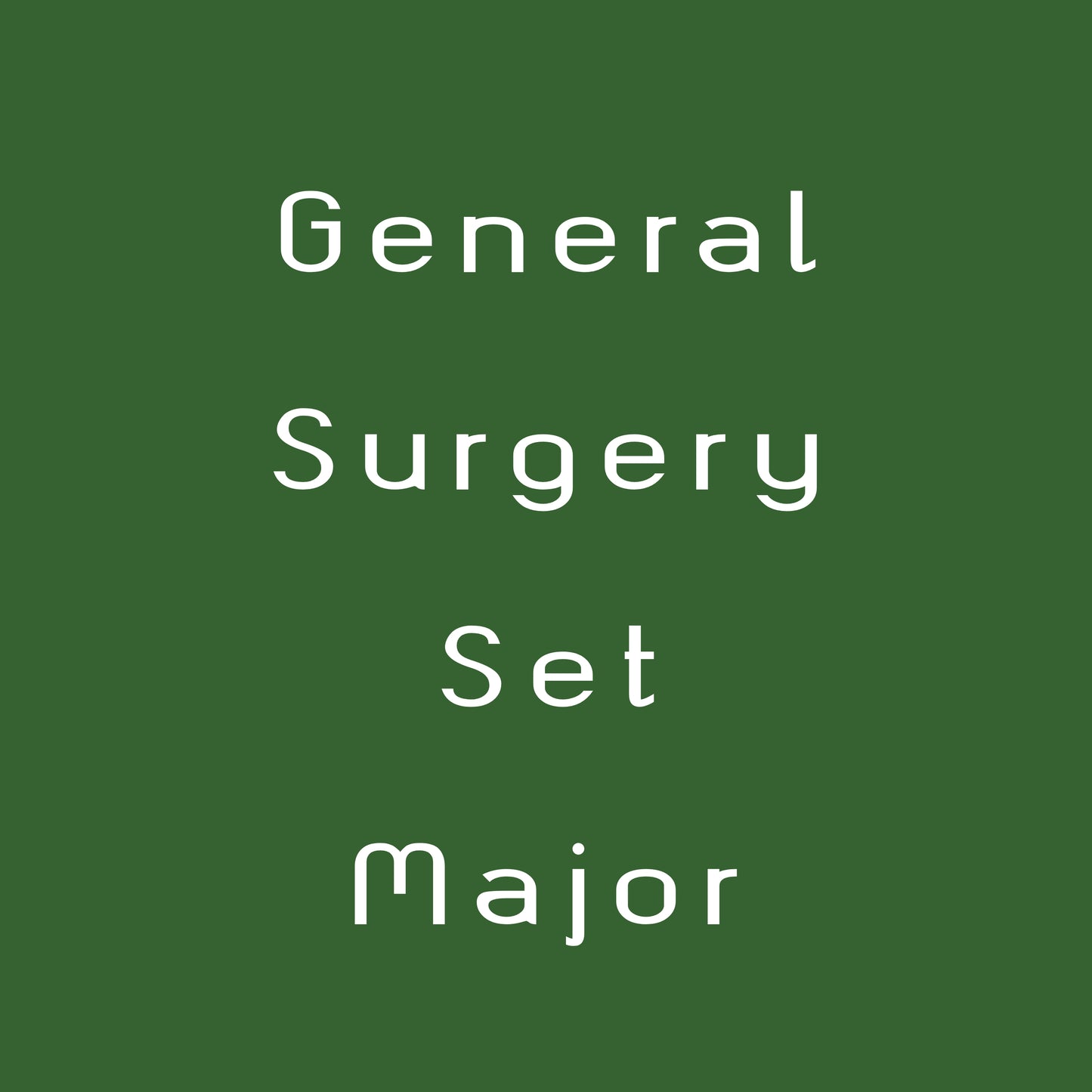 General Surgery Set Major