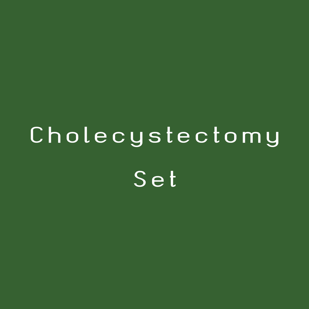Cholecystectomy Set