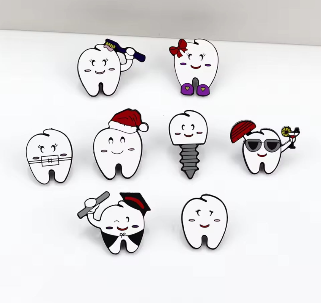 Lapel pin of orthodontic, gift for orthodontist