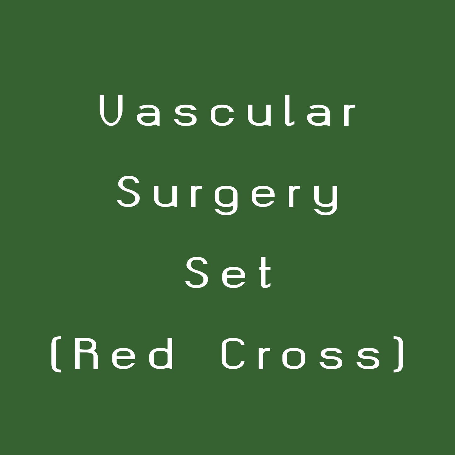 Vascular Surgery Set (Red Cross)