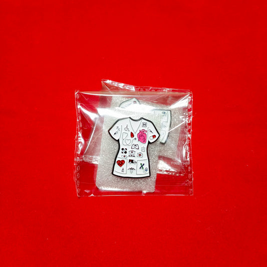 Lapel pins brooch of white scrubs