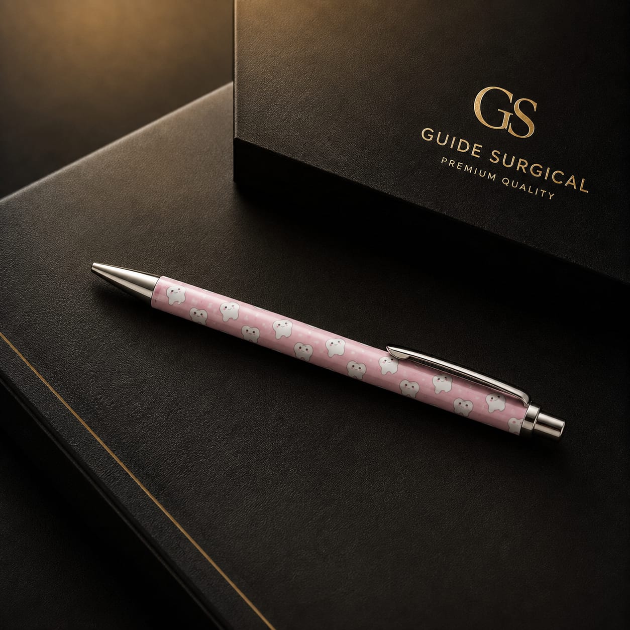 Ballpoint Pen in pink teeth theme