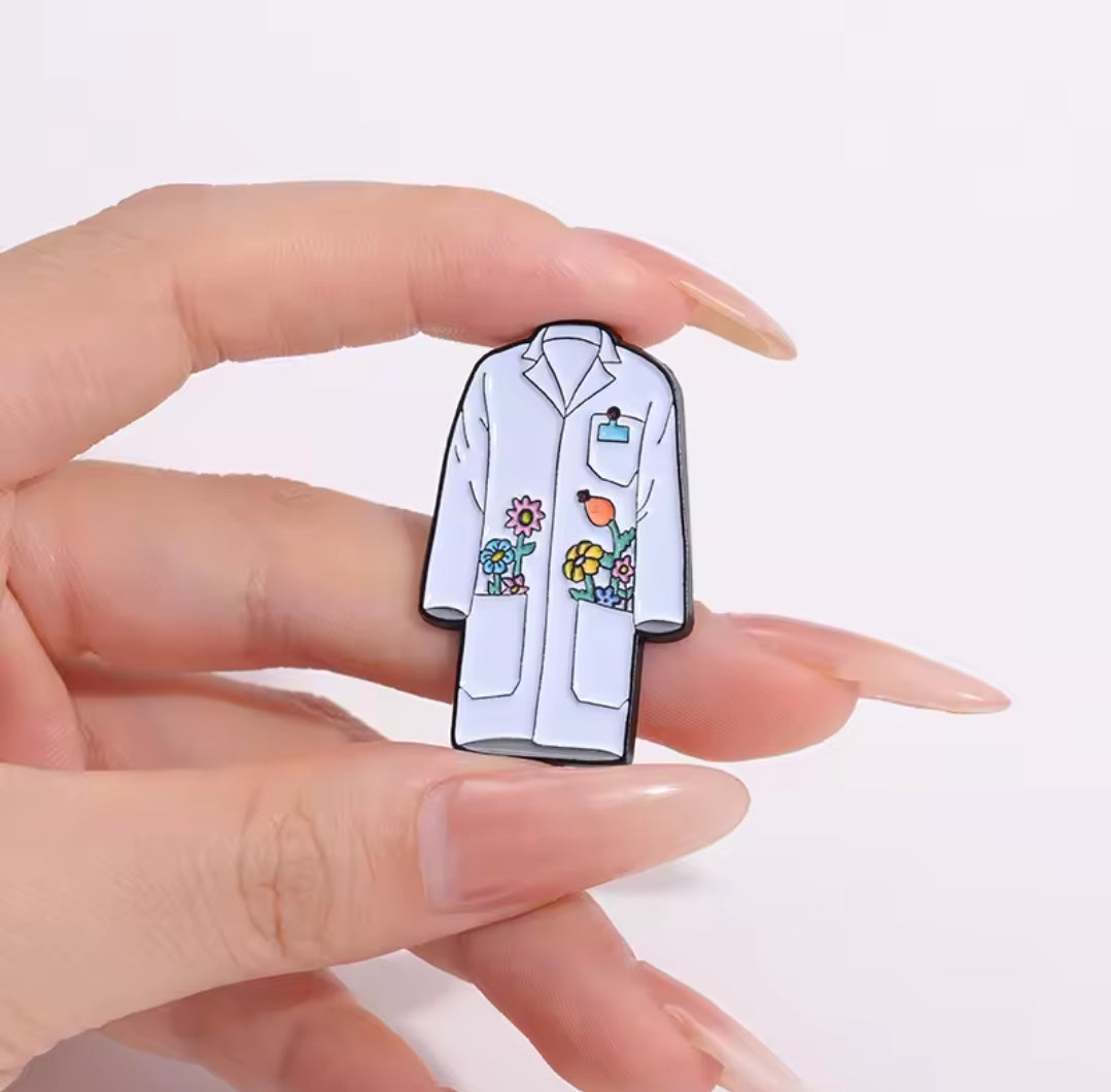 Lapel pins of White Coat