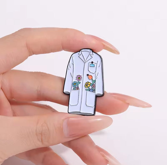 Lapel pins of White Coat