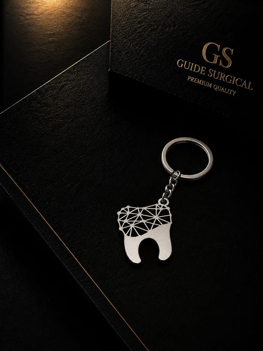 Keychain of Tooth with Diamond