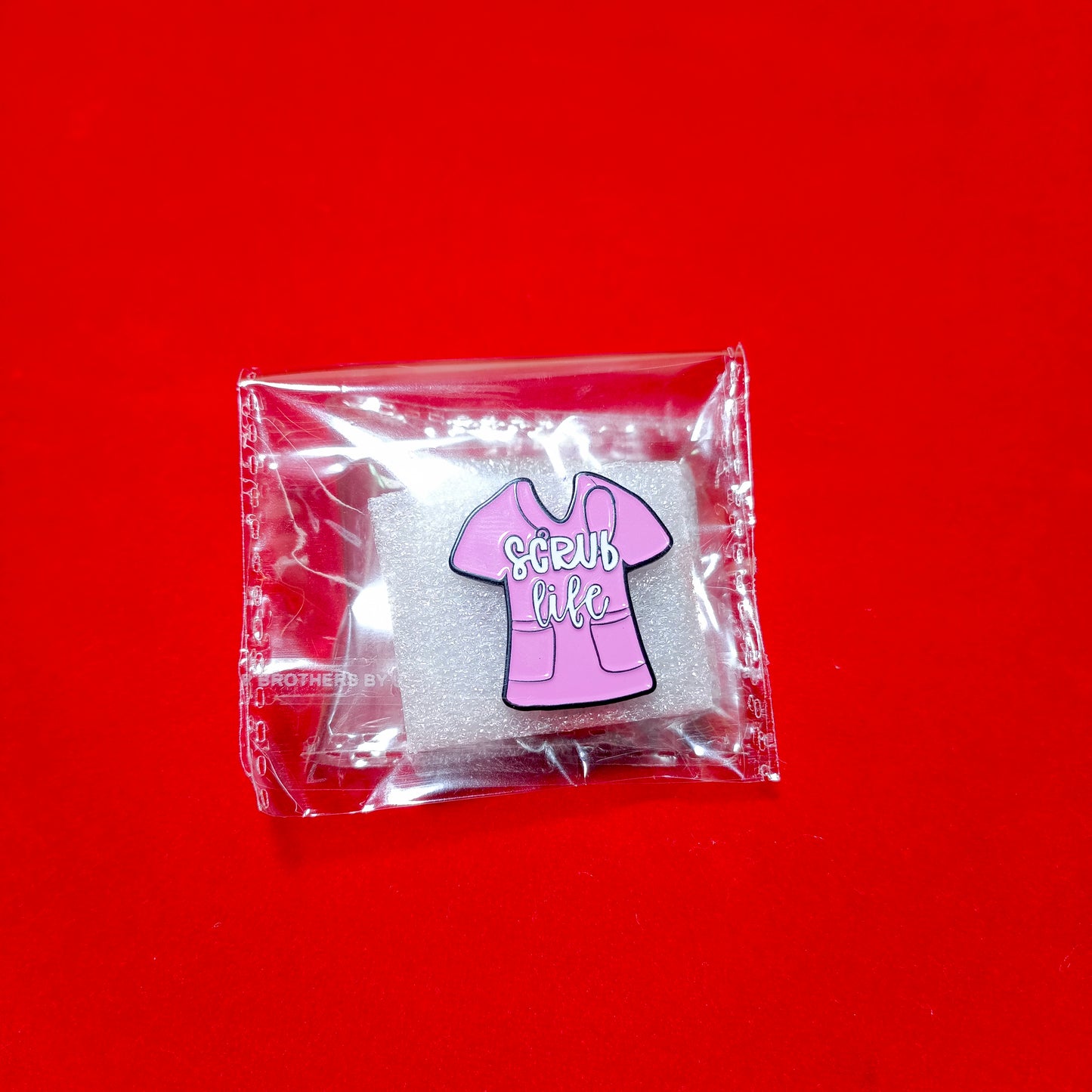 Lapel pins brooch of pink scrubs