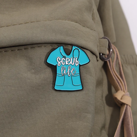 Lapel pins brooch of green scrubs
